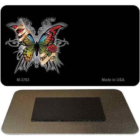 Butterfly Offset Novelty Metal Magnet M-3763