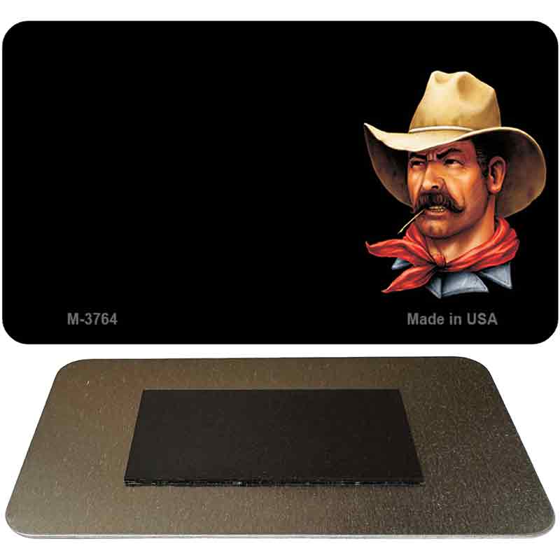 Cowboy Offset Novelty Metal Magnet M-3764