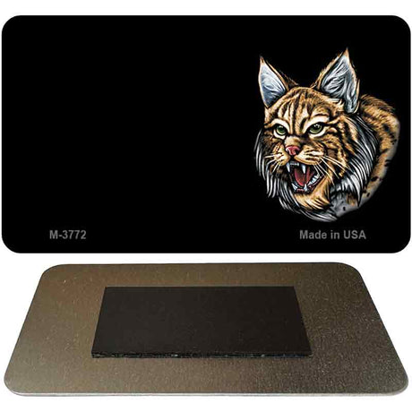 Bobcat Offset Novelty Metal Magnet M-3772