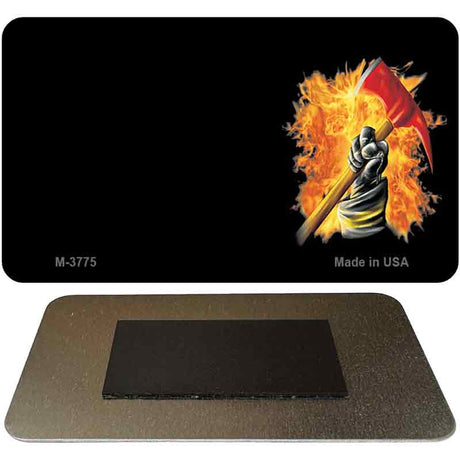 Fire Offset Novelty Metal Magnet M-3775