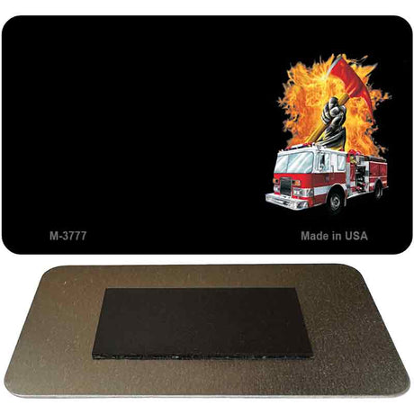 Fire Rescue Offset Novelty Metal Magnet M-3777