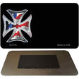 Patriotic Maltese Cross Offset Novelty Metal Magnet M-3778