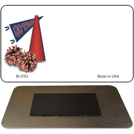 Pom and Cheer Offset Novelty Metal Magnet M-3783