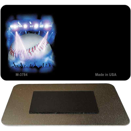 Baseball Offset Novelty Metal Magnet M-3784