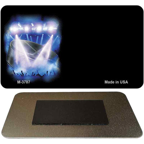 Hockey Offset Novelty Metal Magnet M-3787