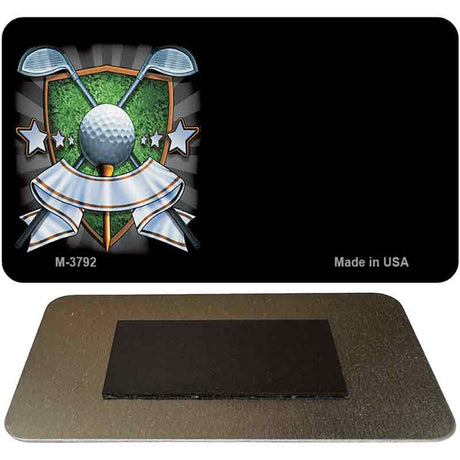 Golf Banner Offset Novelty Metal Magnet M-3792