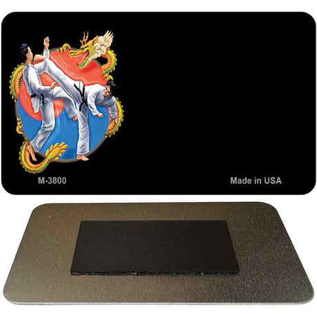 Tae Kwon Do Offset Novelty Metal Magnet M-3800