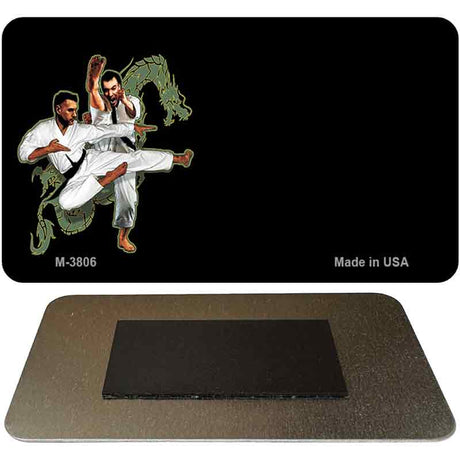 Karate Offset Novelty Metal Magnet M-3806