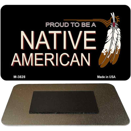 Native American Novelty Metal Magnet M-3828