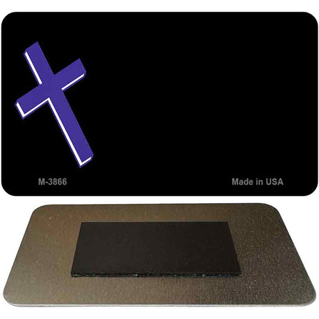 Cross Offset Novelty Metal Magnet M-3866