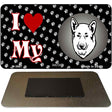 I Love My Akita Novelty Metal Magnet M-3887