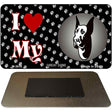 I Love My Great Dane Novelty Metal Magnet M-3910