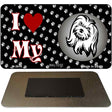 I Love My Maltese Novelty Metal Magnet M-3914