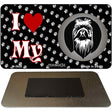 I Love My Pekingese Novelty Metal Magnet M-3920