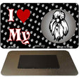 I Love My Shih Tzu Novelty Metal Magnet M-3929