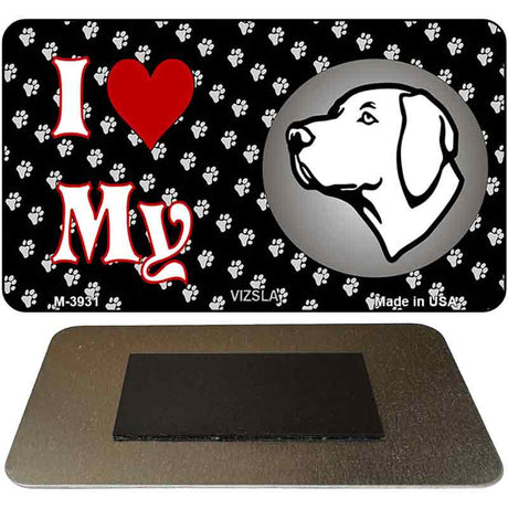 I Love My Vizsla Novelty Metal Magnet M-3931