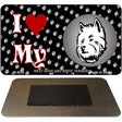 I Love My West Highland White Terrier Novelty Metal Magnet M-3933