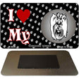 I Love My Yorkshire Terrier Novelty Metal Magnet M-3934