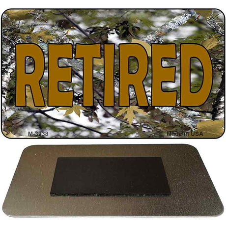 Retired Camo Novelty Metal Magnet M-3938