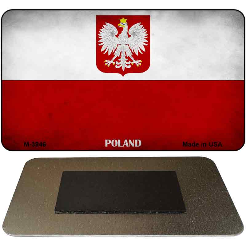 Poland Eagle Flag Novelty Metal Magnet M-3946