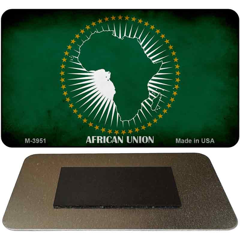 African Union Flag Novelty Metal Magnet M-3951