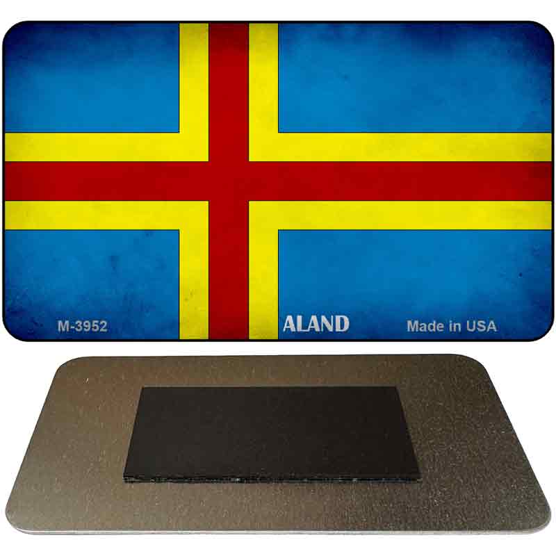 Aland Flag Novelty Metal Magnet M-3952