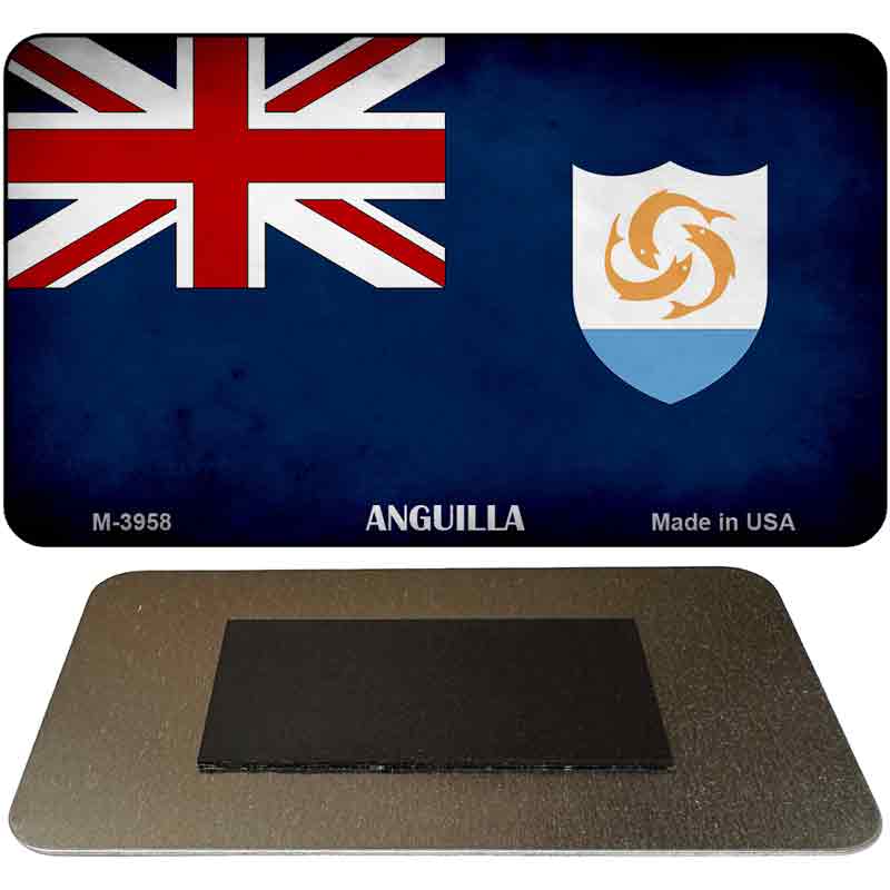 Anguilla Flag Novelty Metal Magnet M-3958