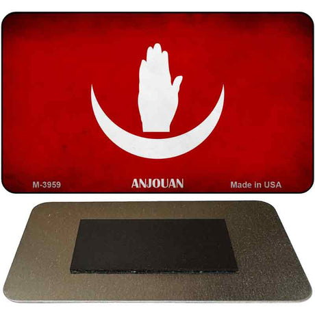 Anjouan Flag Novelty Metal Magnet M-3959