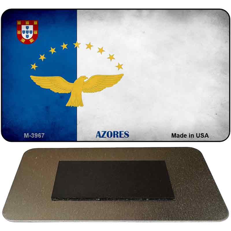 Azores Flag Novelty Metal Magnet M-3967