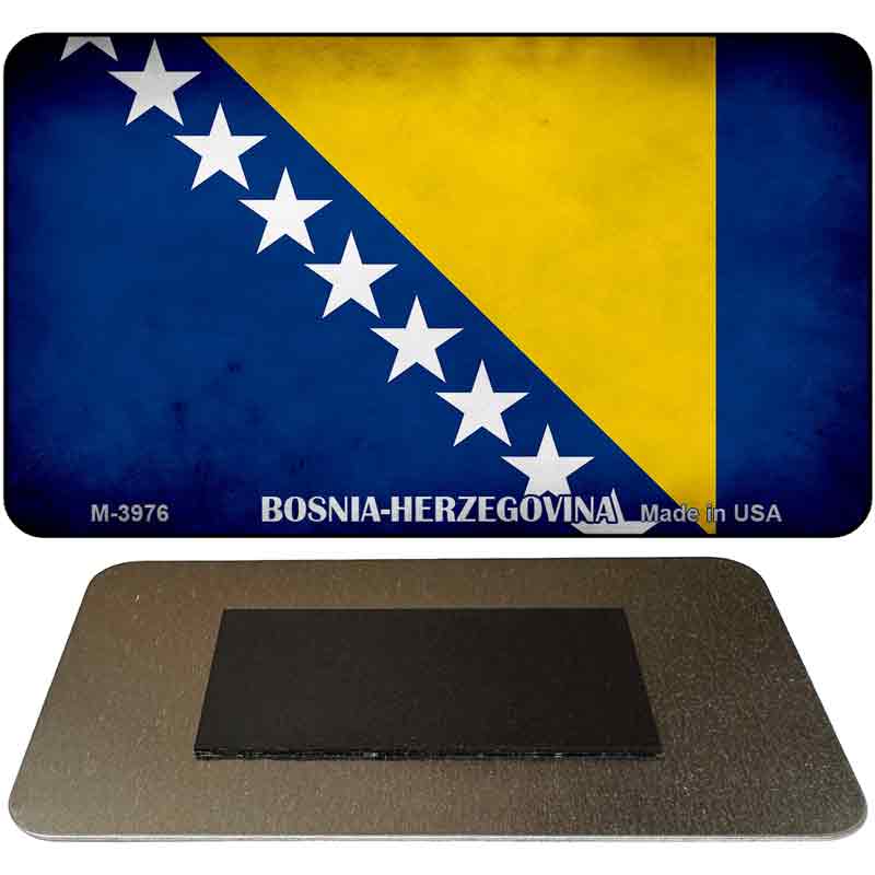 Bosnia Herzegovina Flag Novelty Metal Magnet M-3976