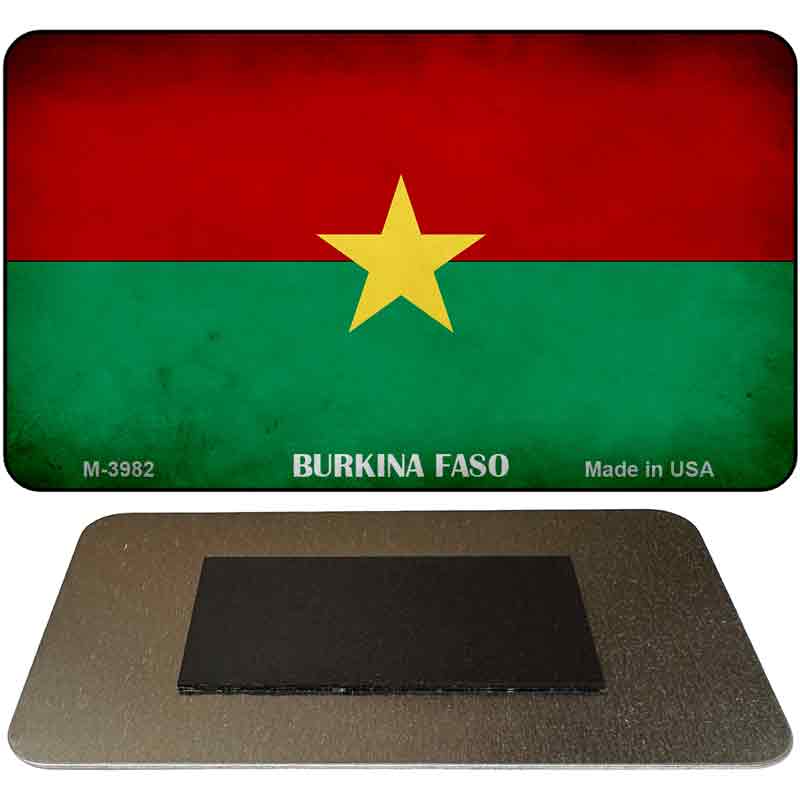 Burkina Faso Flag Novelty Metal Magnet M-3982