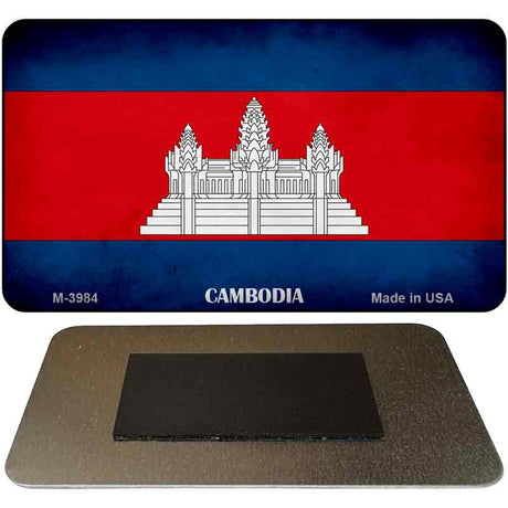 Cambodia Flag Novelty Metal Magnet M-3984