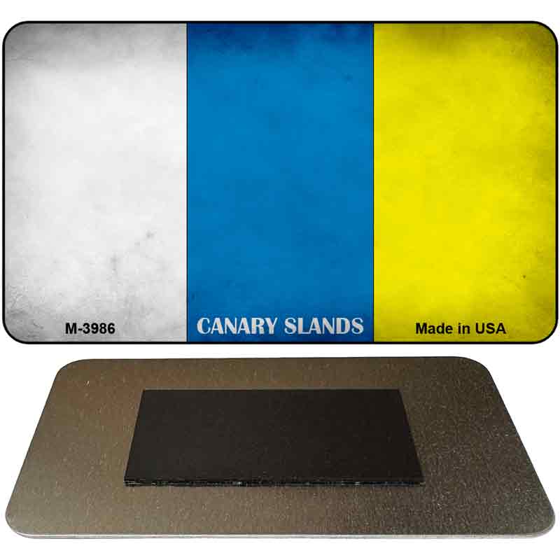 Canary Islands Flag Novelty Metal Magnet M-3986