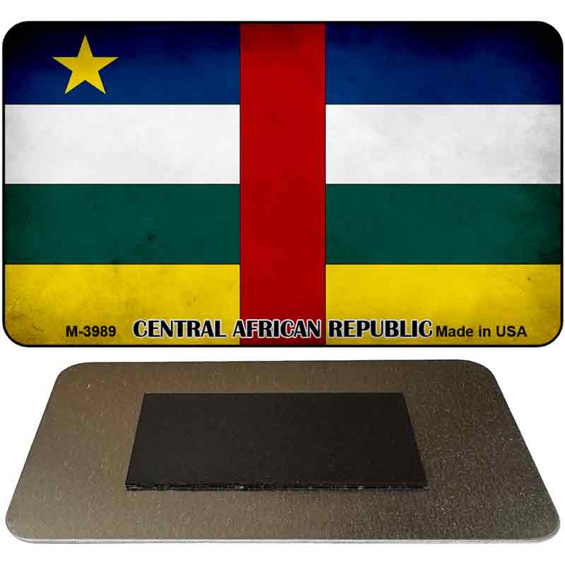 Central African Rep Flag Novelty Metal Magnet M-3989