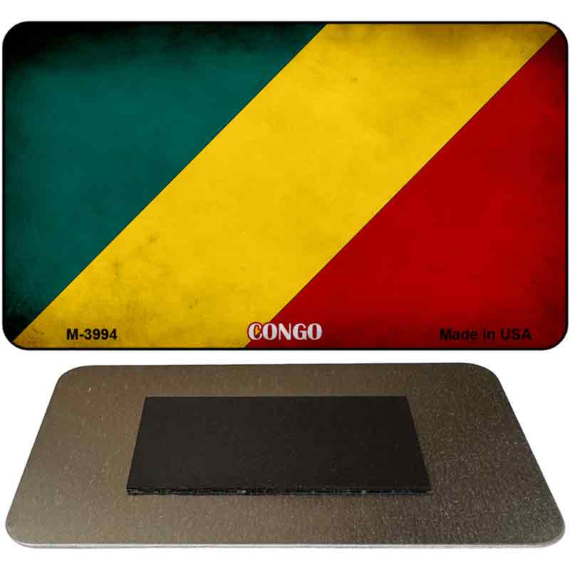 Congo Flag Novelty Metal Magnet M-3994