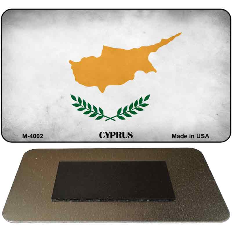 Cyprus Flag Novelty Metal Magnet M-4002