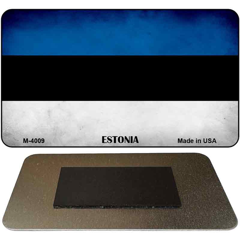 Estonia Flag Novelty Metal Magnet M-4009