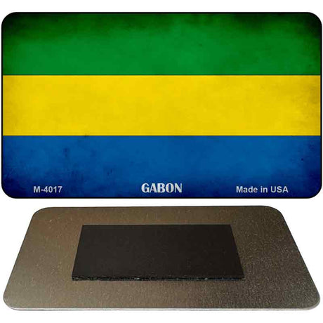 Gabon Flag Novelty Metal Magnet M-4017