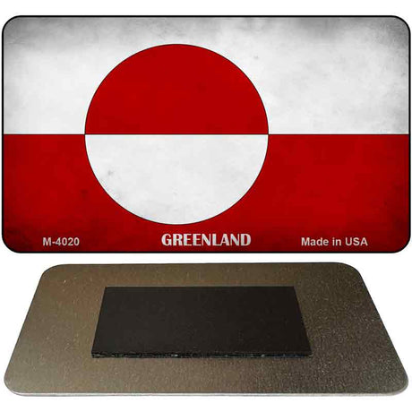 Greenland Flag Novelty Metal Magnet M-4020