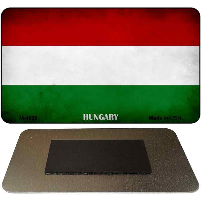 Hungary Flag Novelty Metal Magnet M-4029