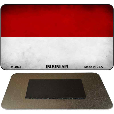 Indonesia Flag Novelty Metal Magnet M-4033