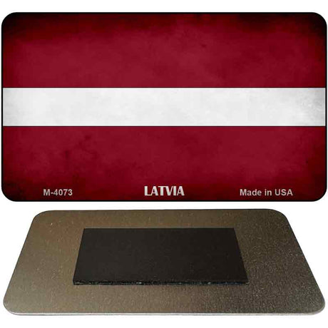 Latvia Flag Novelty Metal Magnet M-4073