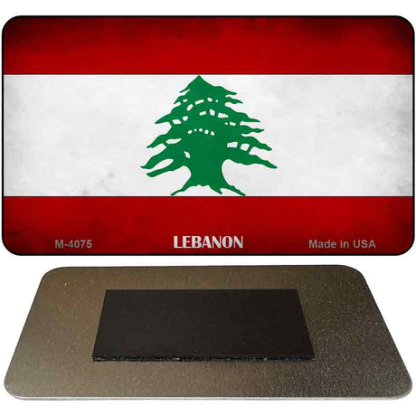 Lebanon Flag Novelty Metal Magnet M-4075