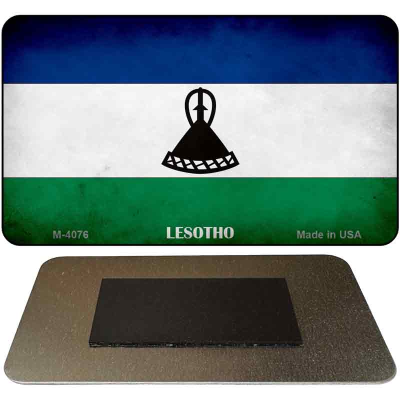 Lesotho Flag Novelty Metal Magnet M-4076