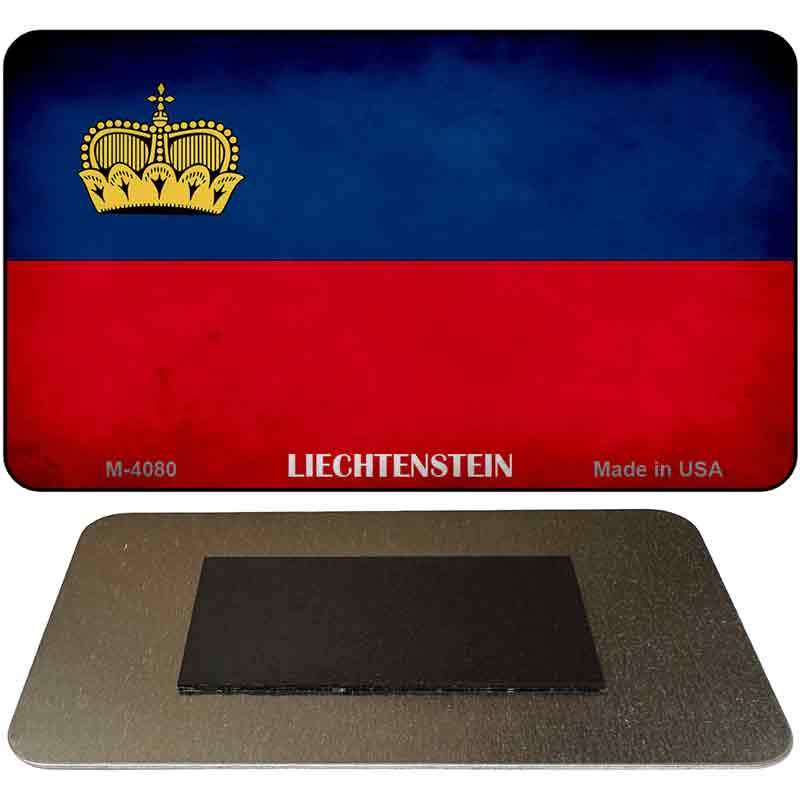 Liechtenstein Flag Novelty Metal Magnet M-4080