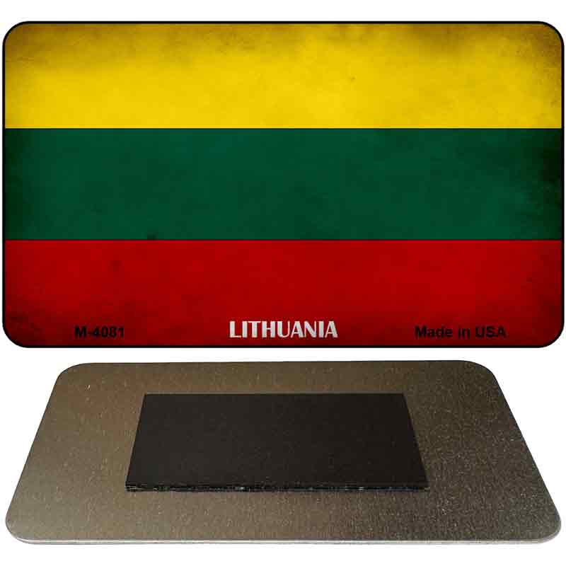 Lithuania Flag Novelty Metal Magnet M-4081