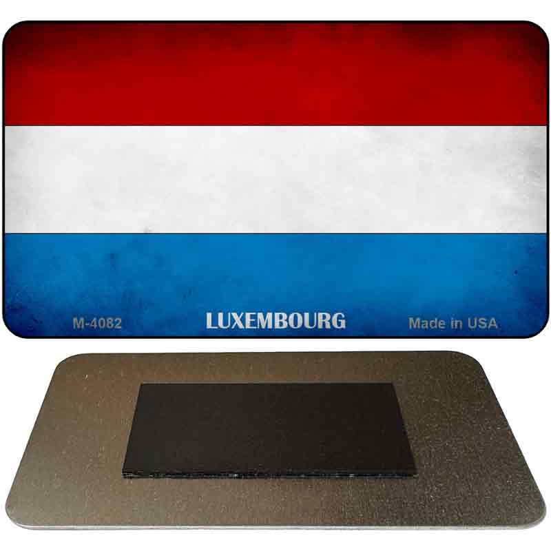 Luxembourg Flag Novelty Metal Magnet M-4082