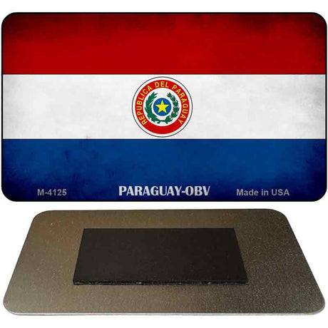 Paraguay OBV Flag Novelty Metal Magnet M-4125