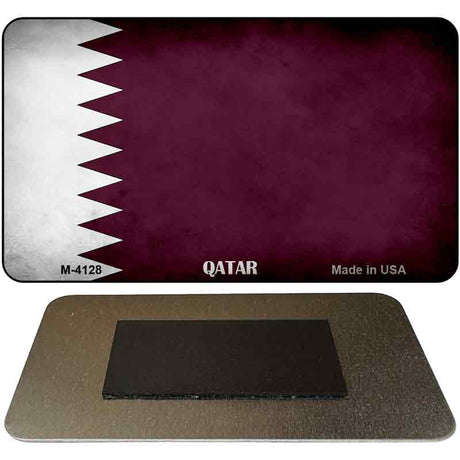 Qatar Flag Novelty Metal Magnet M-4128