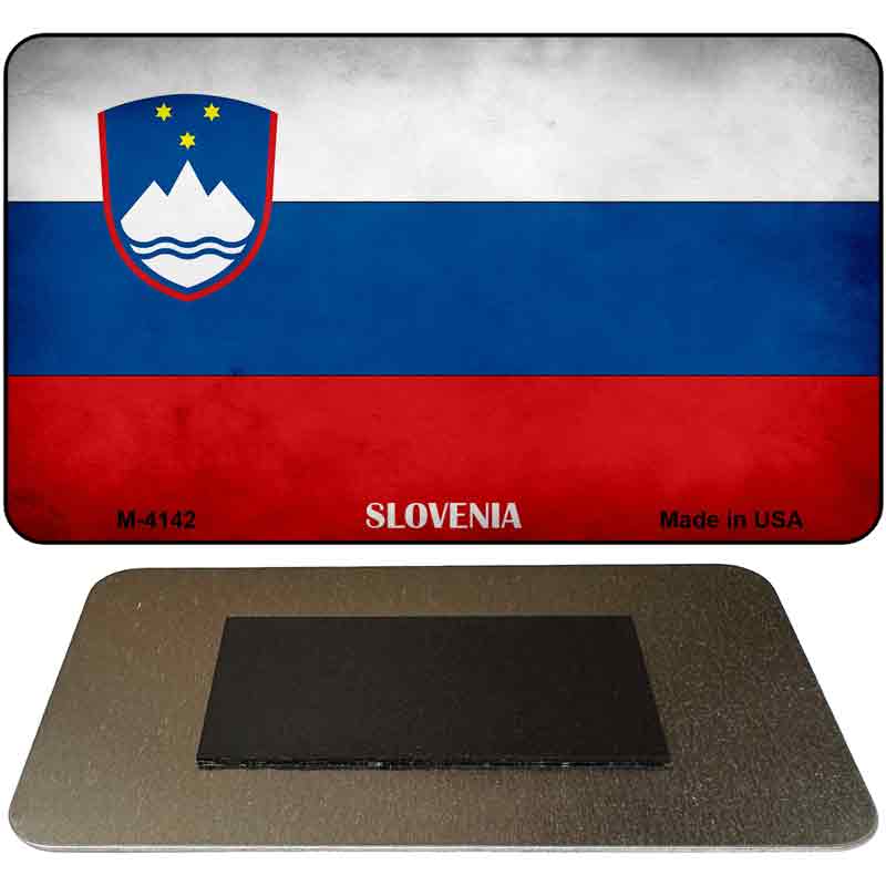 Slovenia Flag Novelty Metal Magnet M-4142